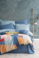 Modern Çift Kişilik Nevresim Takımı Cosy Mavi Modern Çift Kişilik Nevresim Takımı Cosy Mavi