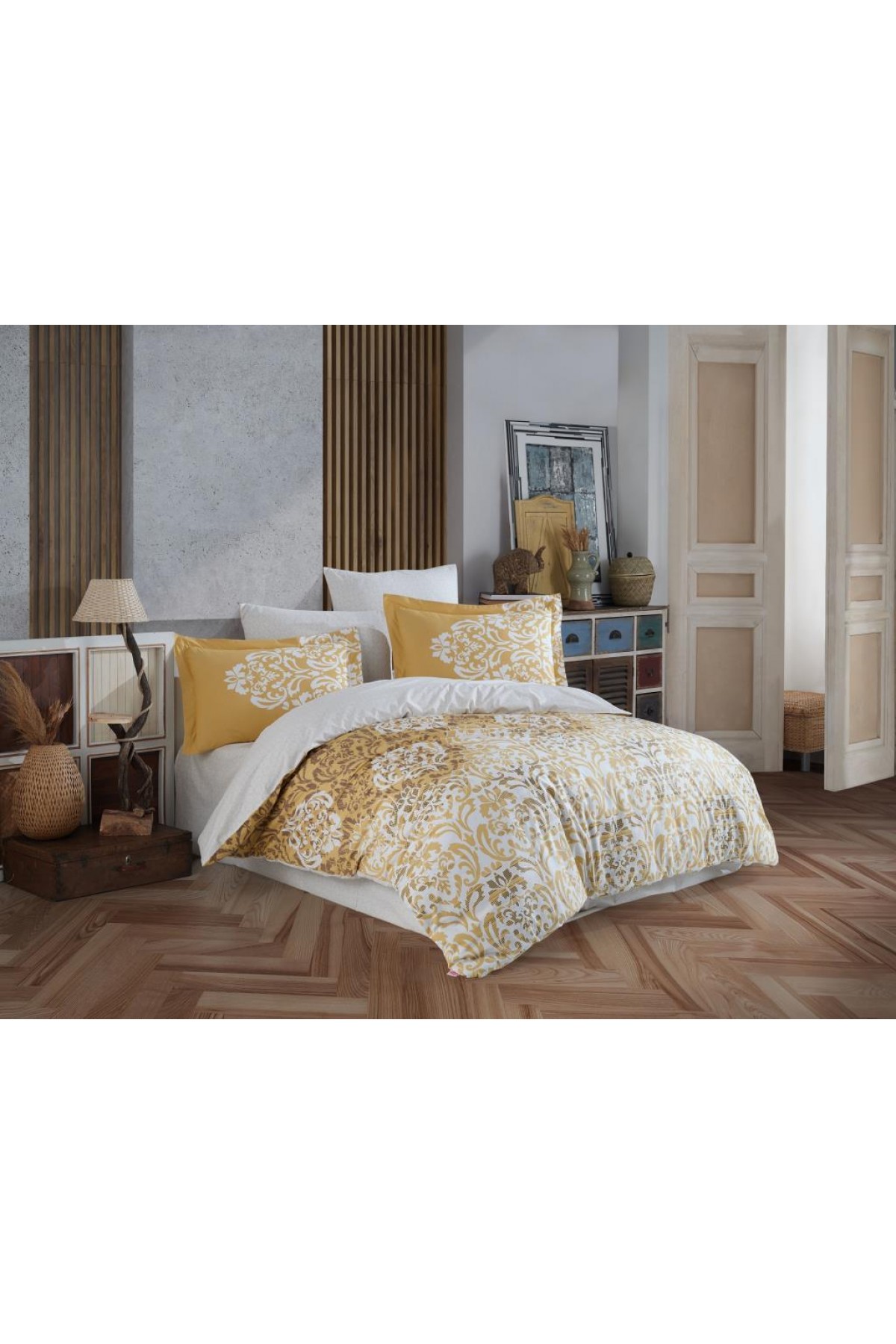 Çift Kişilik Poplin Nev Serenity Gold Çift Kişilik Poplin Nevresim Serenity Gold