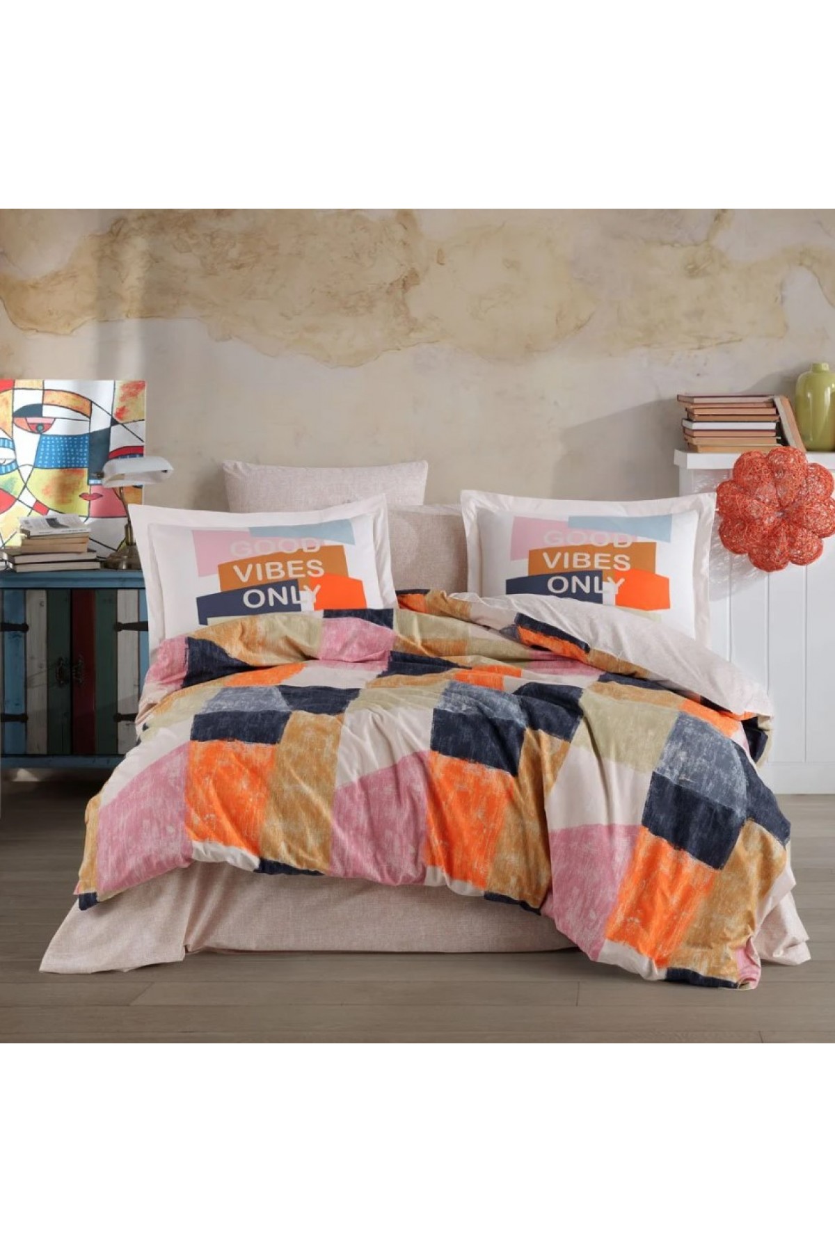 Çift Kişilik Poplin Nev Bermuda Oranj Çift Kişilik Poplin Nev Bermuda Oranj