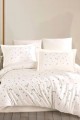 Çift Kişilik Poplin Premium Nakışlı Nevresim Spring Krem Çift Kişilik Poplin Premium Nakışlı Nevresim Spring Krem