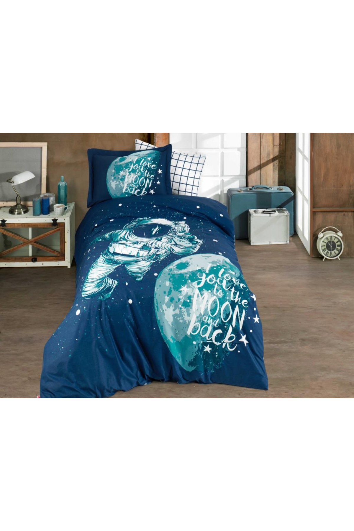 Tek Kişilik Poplin Nevresim Takımı Galaxy Royal Tek Kişilik Poplin Nevresim Takımı Galaxy Royal