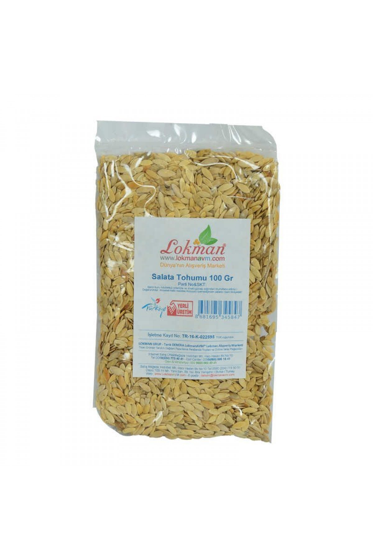 Lisinya214 Salata Tohumu Doğal 100 Gr Paket