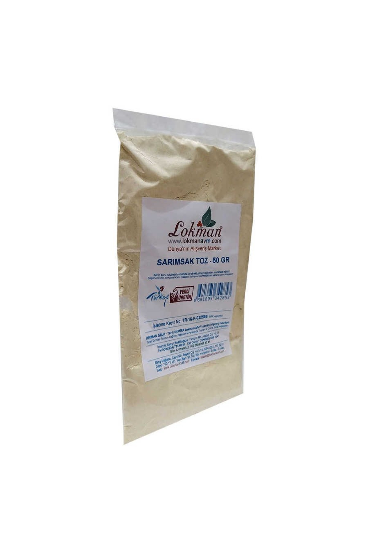 Lisinya214 Sarımsak Toz 50 Gr Paket