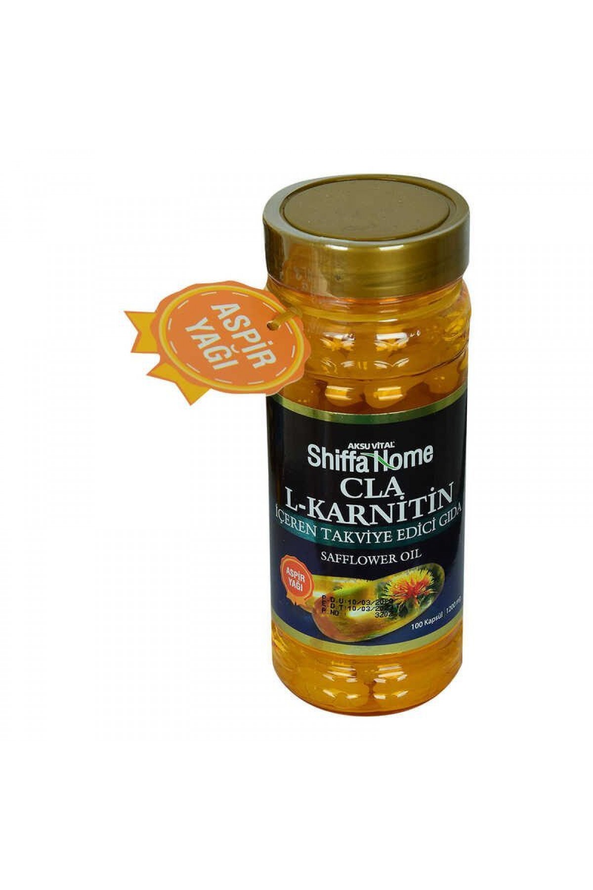 Shiffa Home Cla L-Karnitin Aspir Yağı Yumuşak 1000 Mg x 100 Kapsül