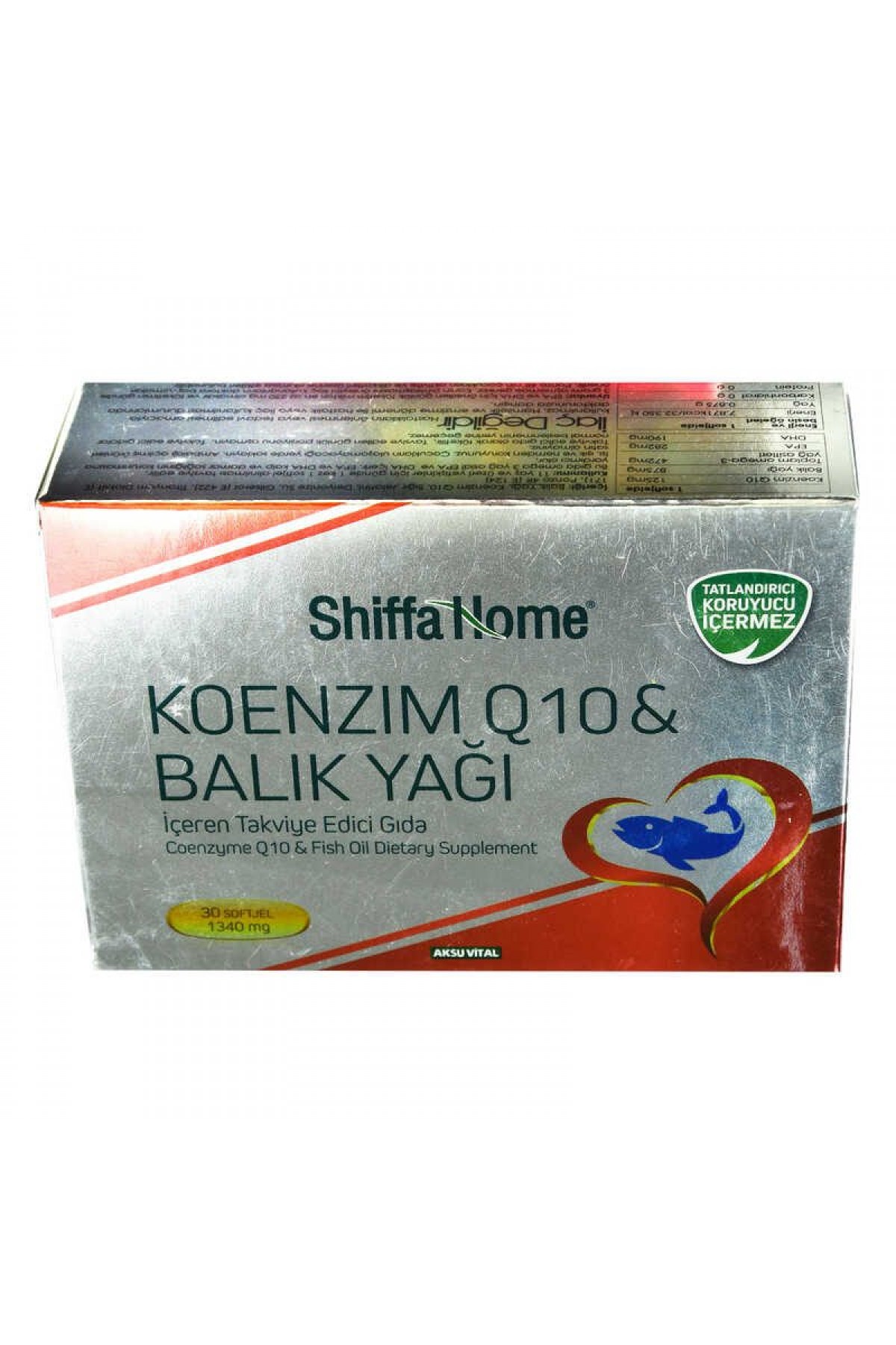 Lisinya214 Shiffa Home Koenzim Q10 & Balık Yağı Yumuşak Jel 1340 Mg x 30 Kapsül