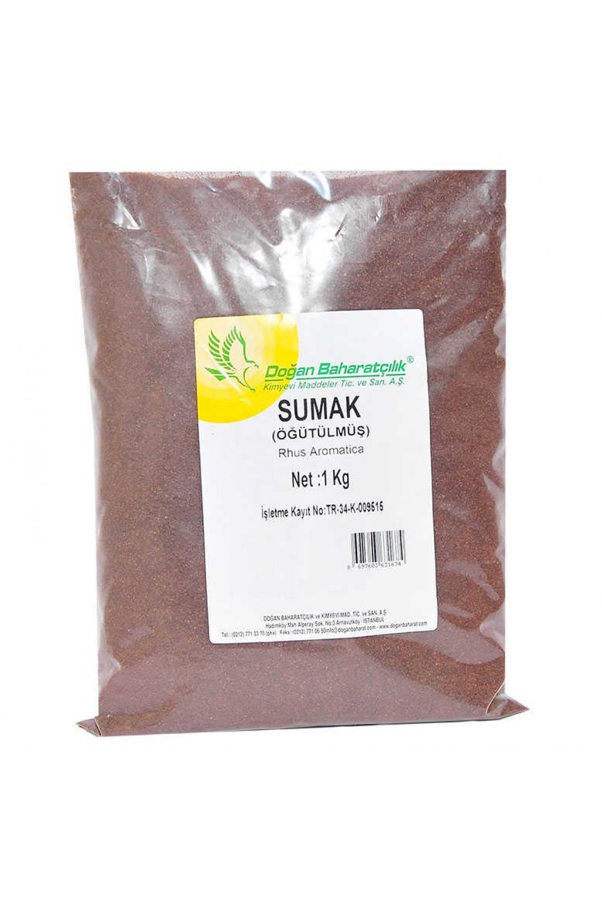 Lisinya214 Sumak Öğütülmüş 1000 Gr Paket