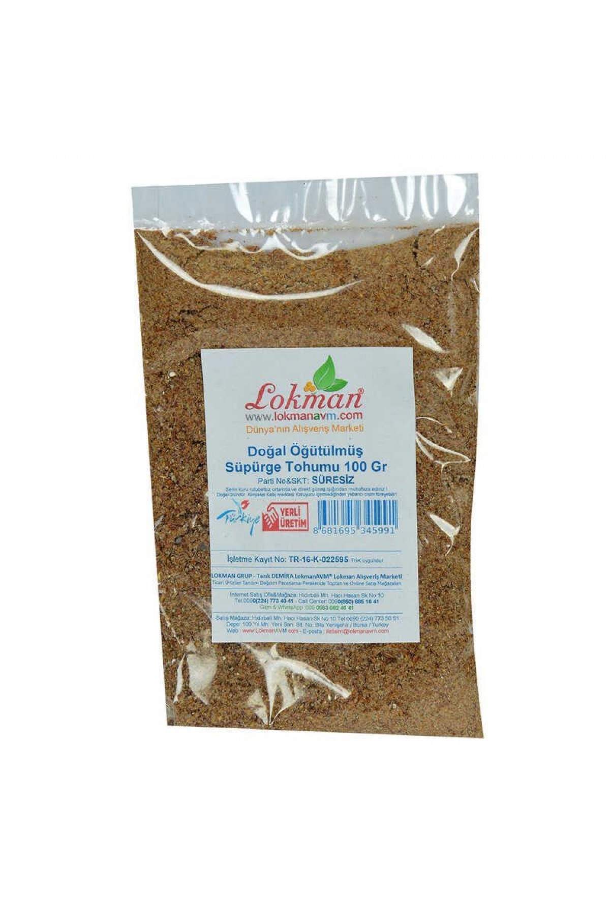 Süpürge Tohumu Doğal Öğütülmüş 100 Gr Paket