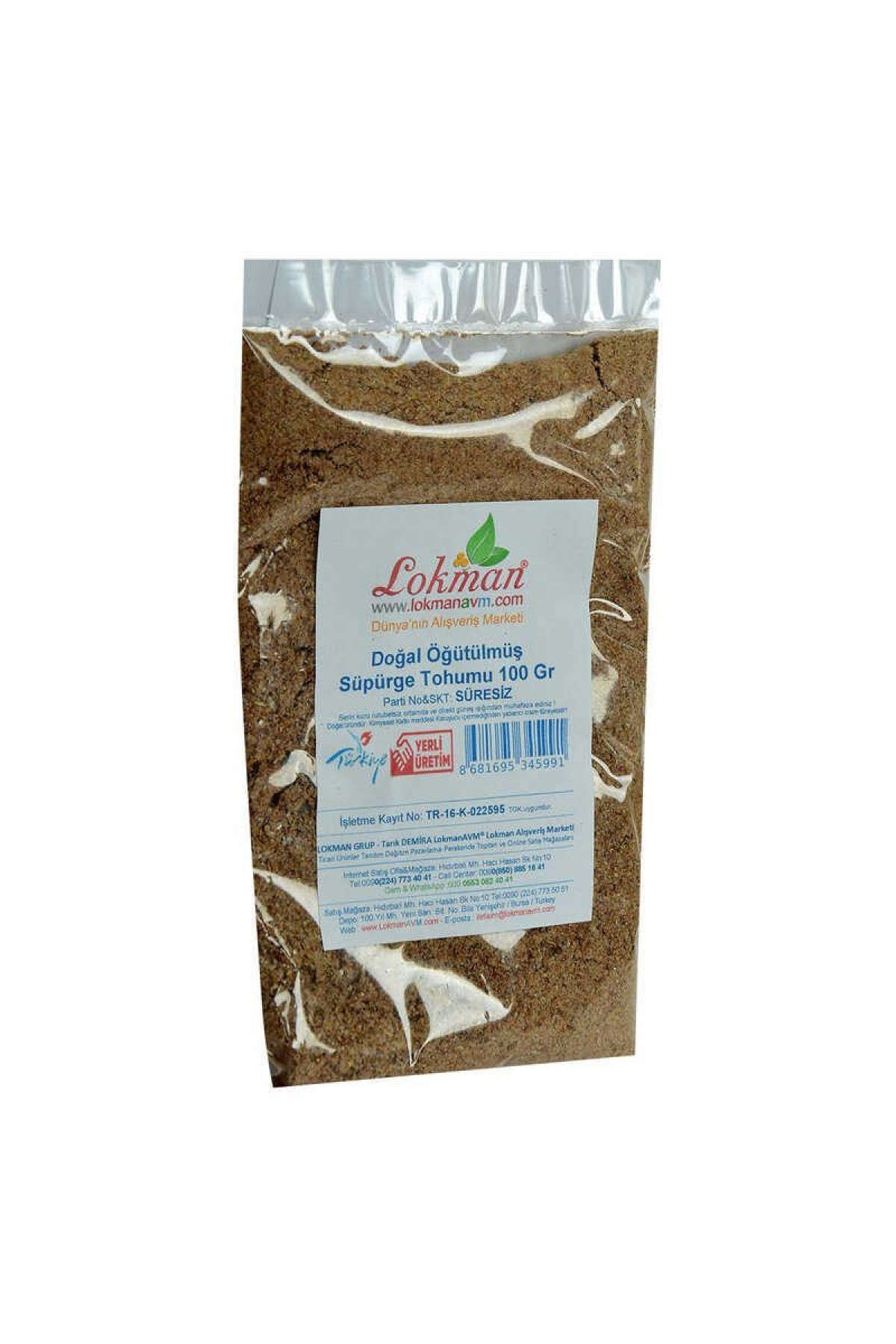 Süpürge Tohumu Doğal Öğütülmüş 100 Gr Paket