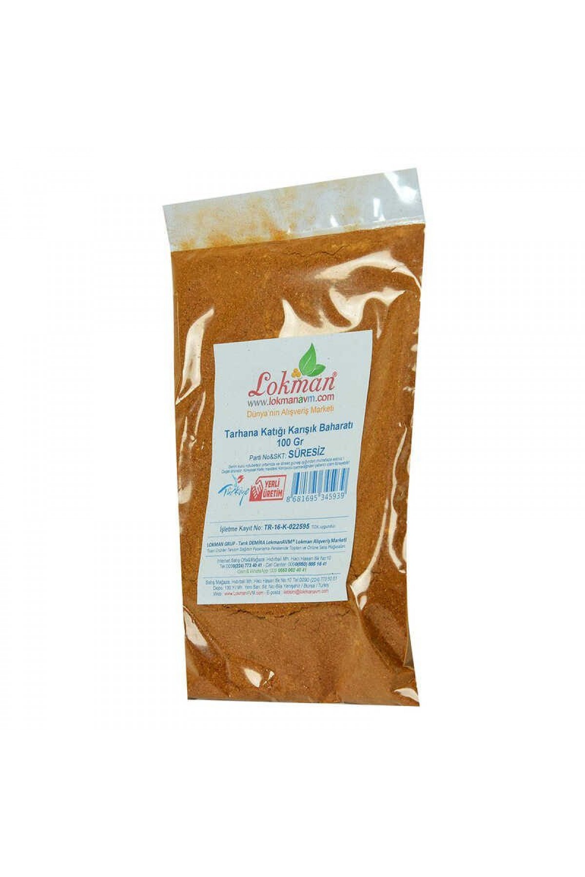 Lisinya214 Tarhana Katığı Karışık Baharatı 100 Gr Paket