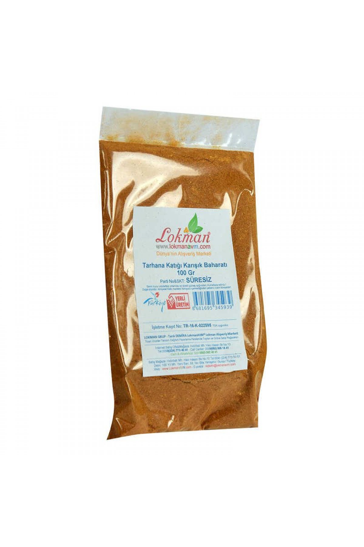 Lisinya214 Tarhana Katığı Karışık Baharatı 100 Gr Paket