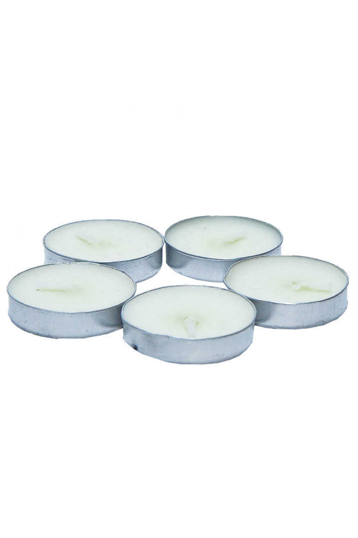 Tea Lights Beyaz Mum 5 li 1 Paket
