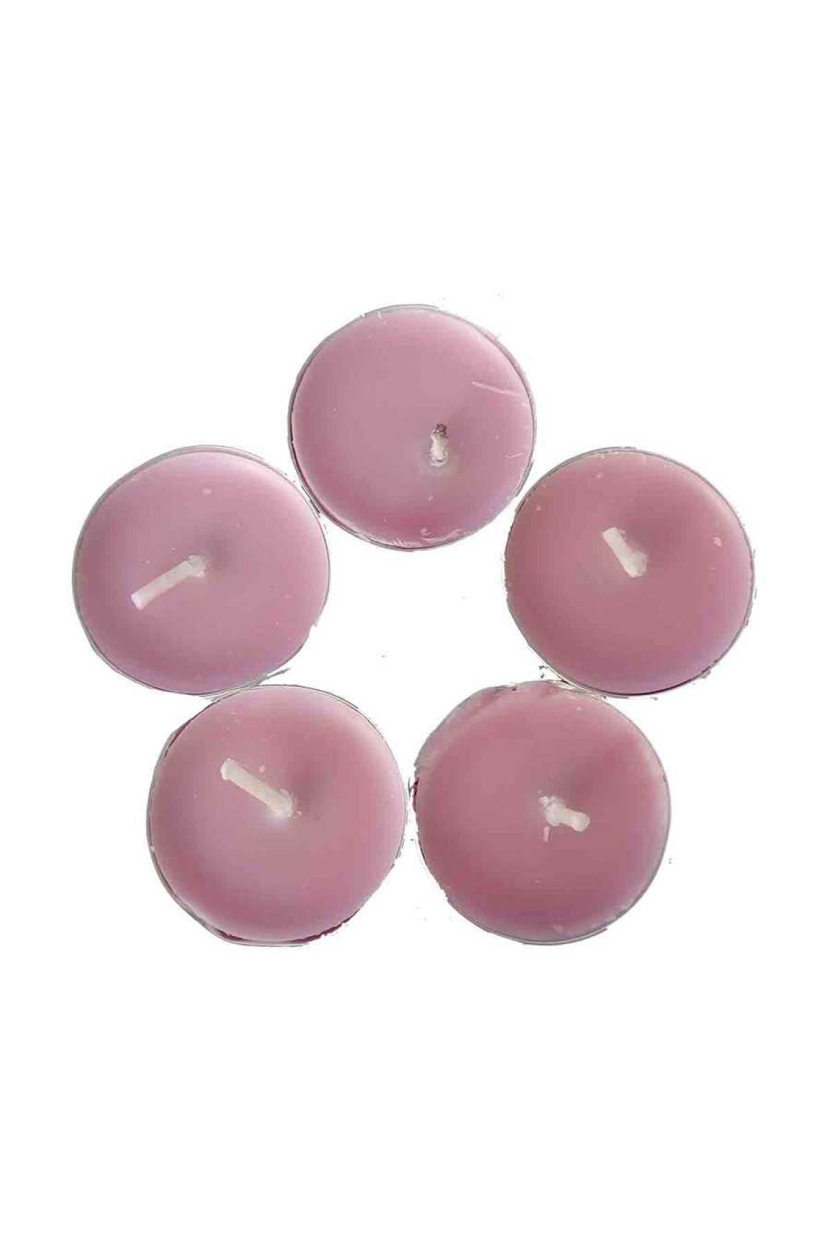 Lisinya214 Tea Lights Pembe Mum 5 li 1 Paket