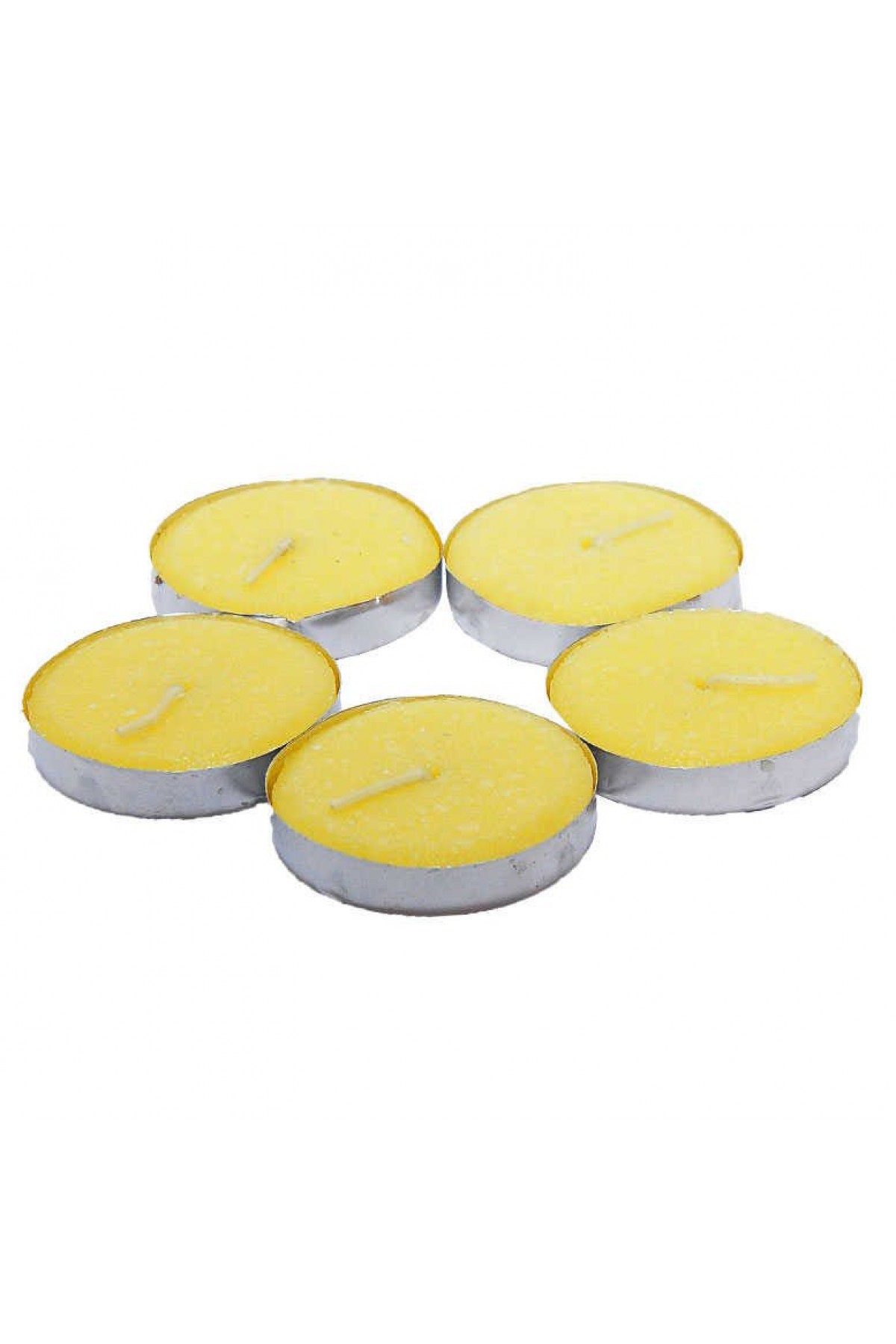 Lisinya214 Tea Lights Sarı Mum 5 li 1 Paket