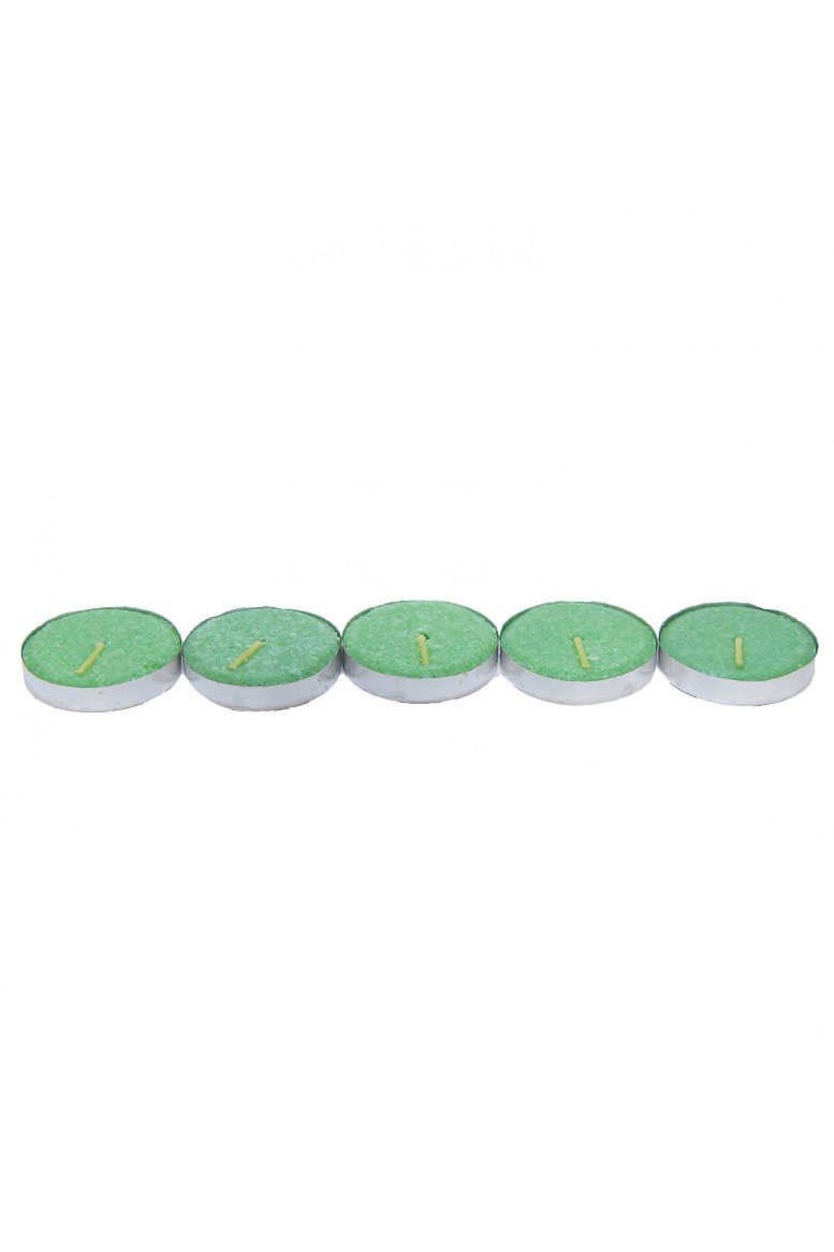 Lisinya214 Tea Lights Yeşil Mum 5 li 1 Paket