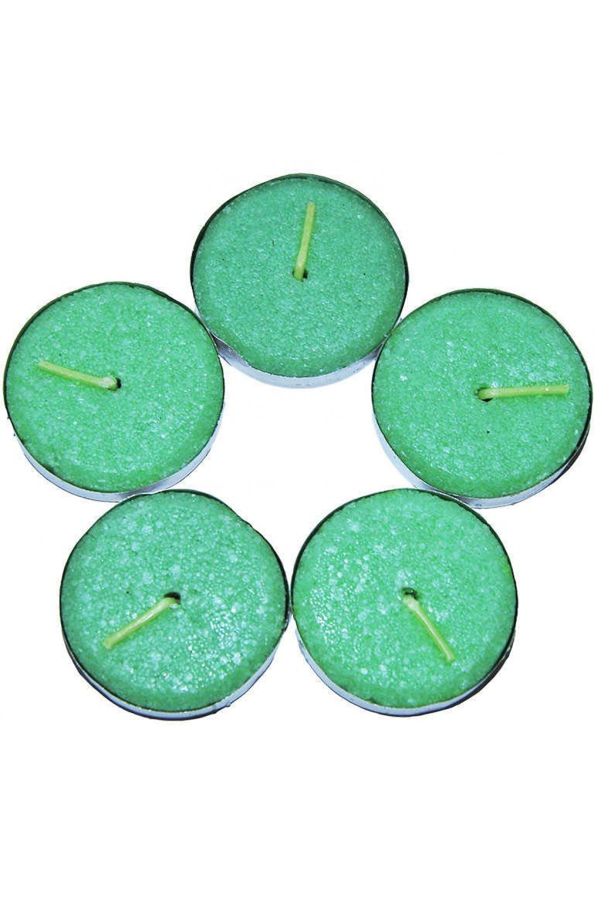 Lisinya214 Tea Lights Yeşil Mum 5 li 1 Paket