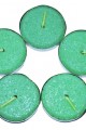 Lisinya214 Tea Lights Yeşil Mum 5 li 1 Paket
