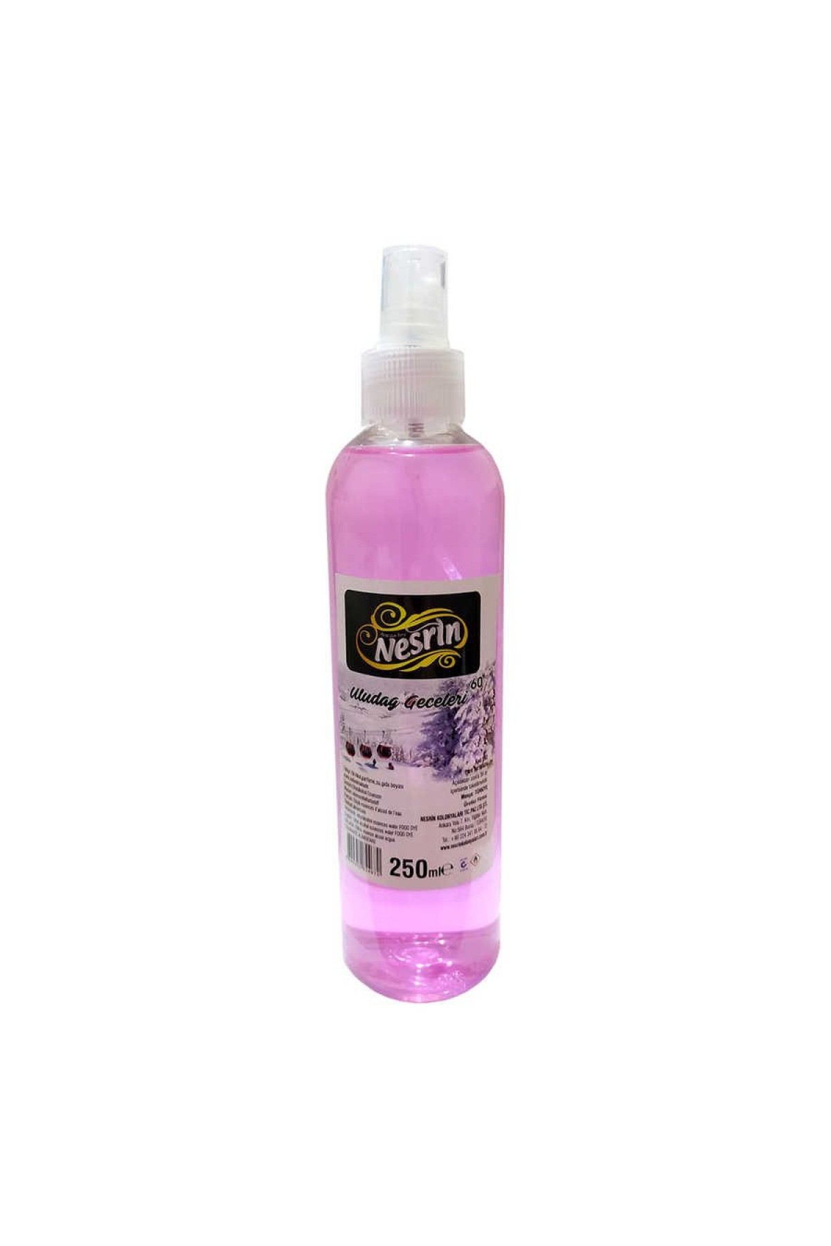 Lisinya214 Uludağ Geceleri Kolonyası 60 Derece Pet Şişe Sprey 250 ML