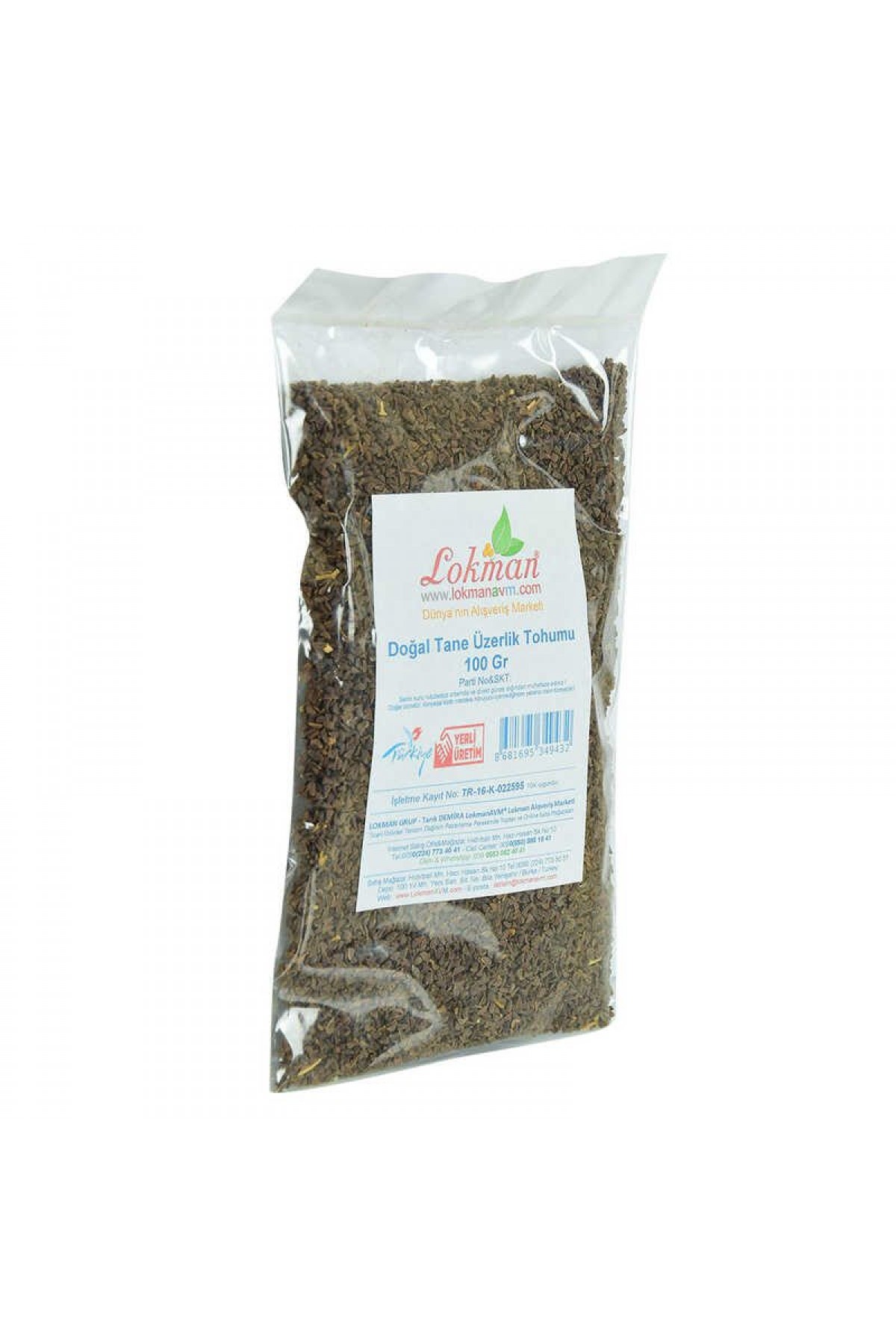 Lisinya214 Üzerlik Tohumu Tane Doğal 100 Gr Paket