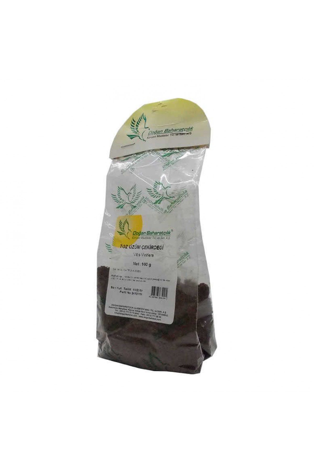 Lisinya214 Üzüm Çekirdeği Öğütülmüş Doğal 100 Gr Paket