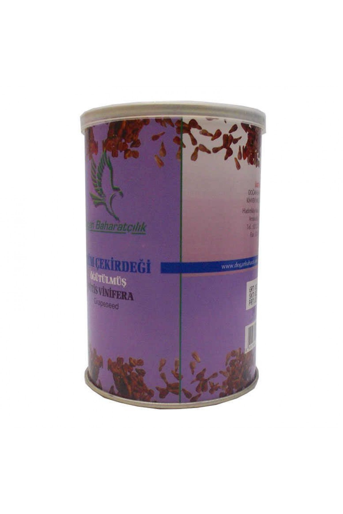 Lisinya214 Üzüm Çekirdeği Öğütülmüş Doğal 150 Gr Teneke Kutu