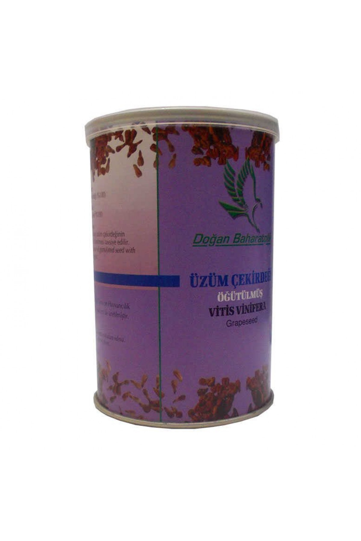 Lisinya214 Üzüm Çekirdeği Öğütülmüş Doğal 150 Gr Teneke Kutu