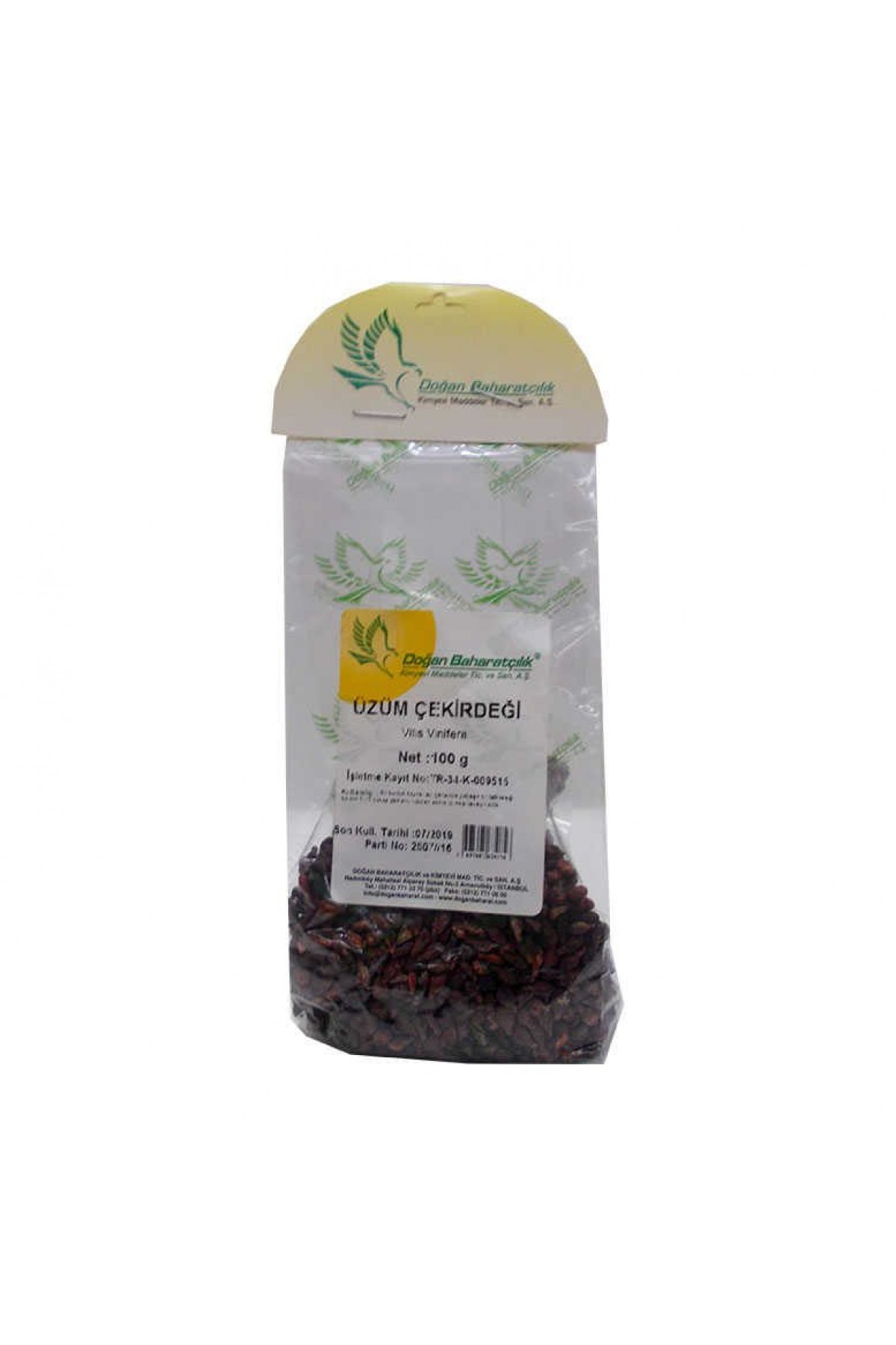 Lisinya214 Üzüm Çekirdeği Tane Doğal 100 Gr Paket