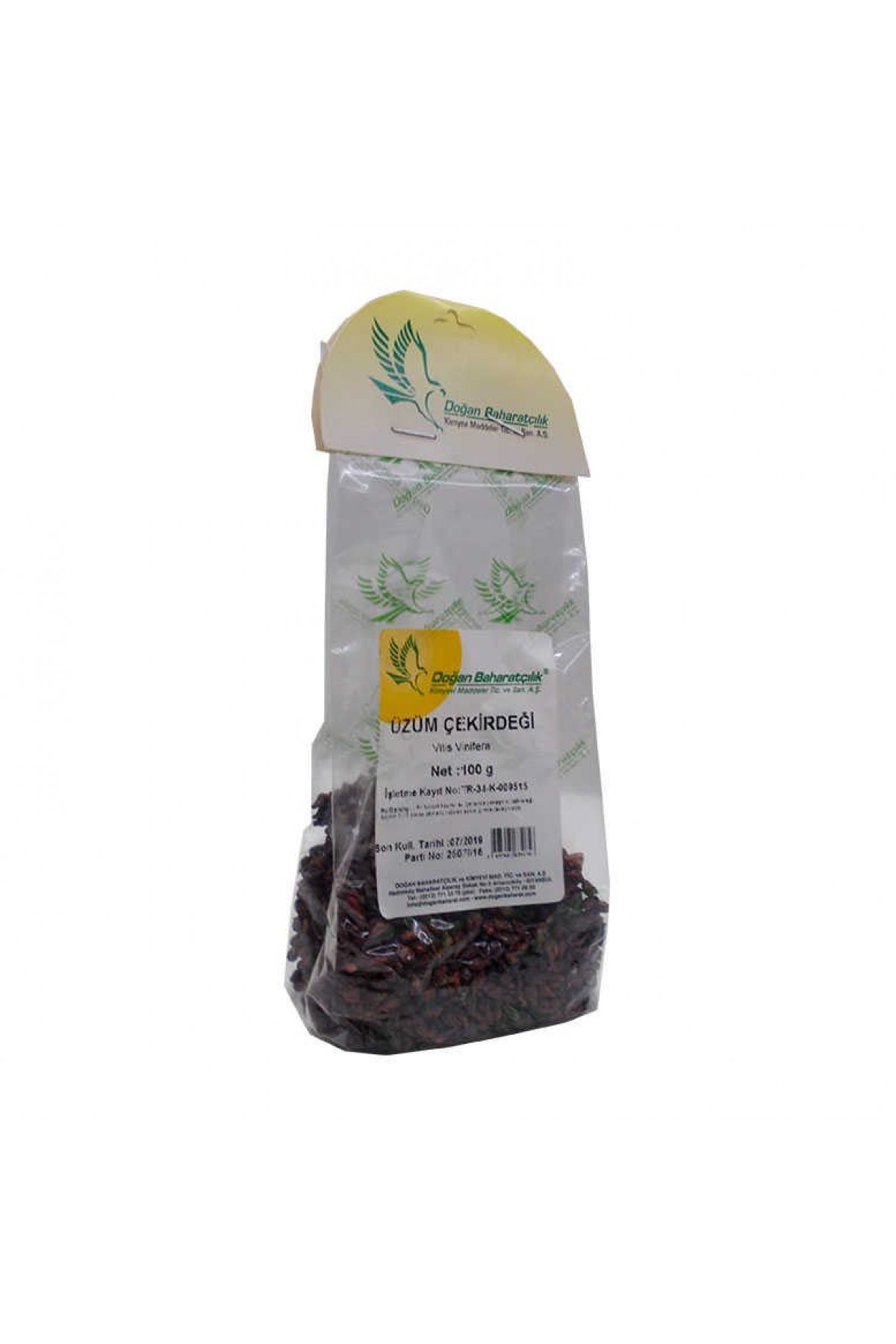 Lisinya214 Üzüm Çekirdeği Tane Doğal 100 Gr Paket