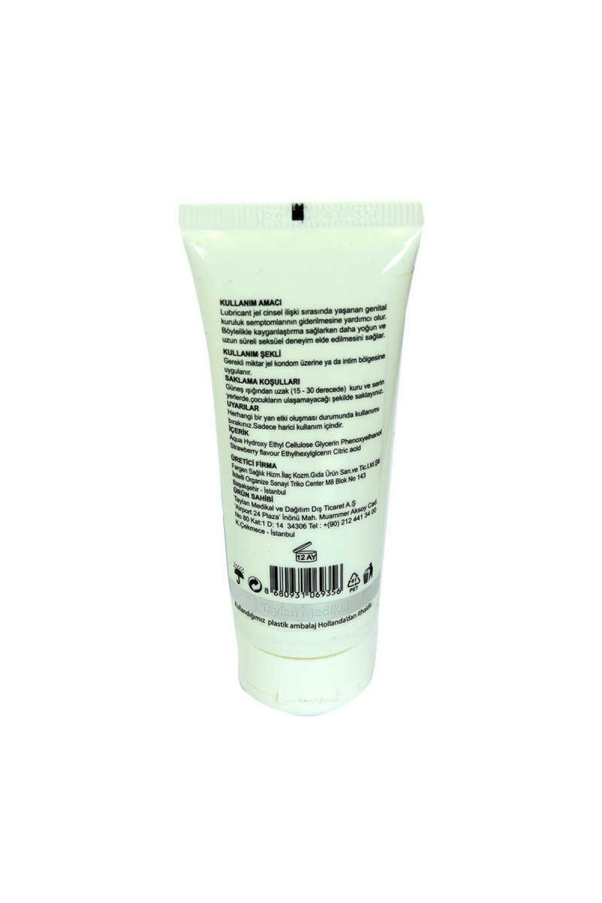 Lisinya214 Kayganlaştırıcı Jel Natural Su Bazlı 100 ML Lubricant Gel