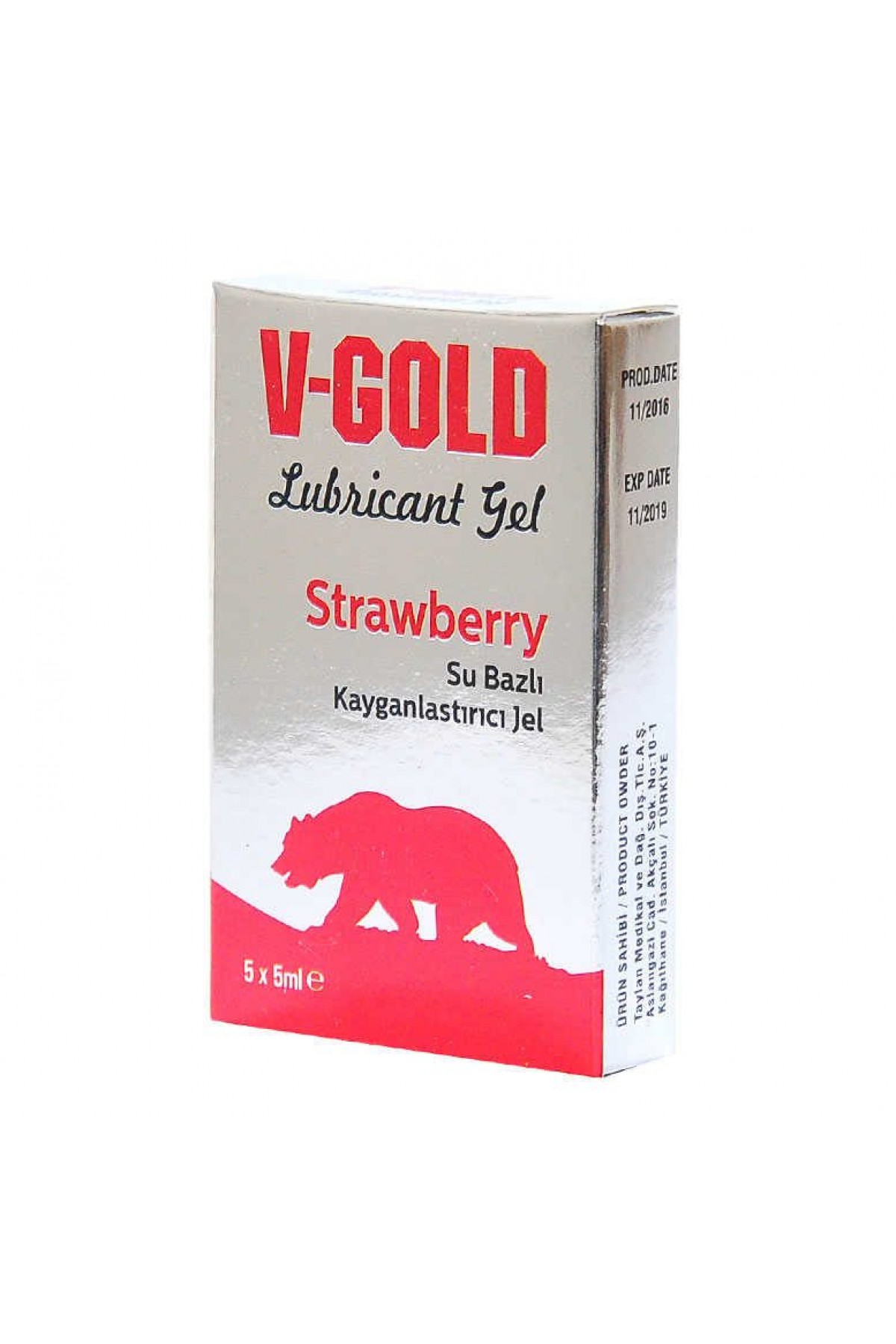 Lisinya214 Kayganlaştırıcı Jel Strawberry 5 ML X 5Li