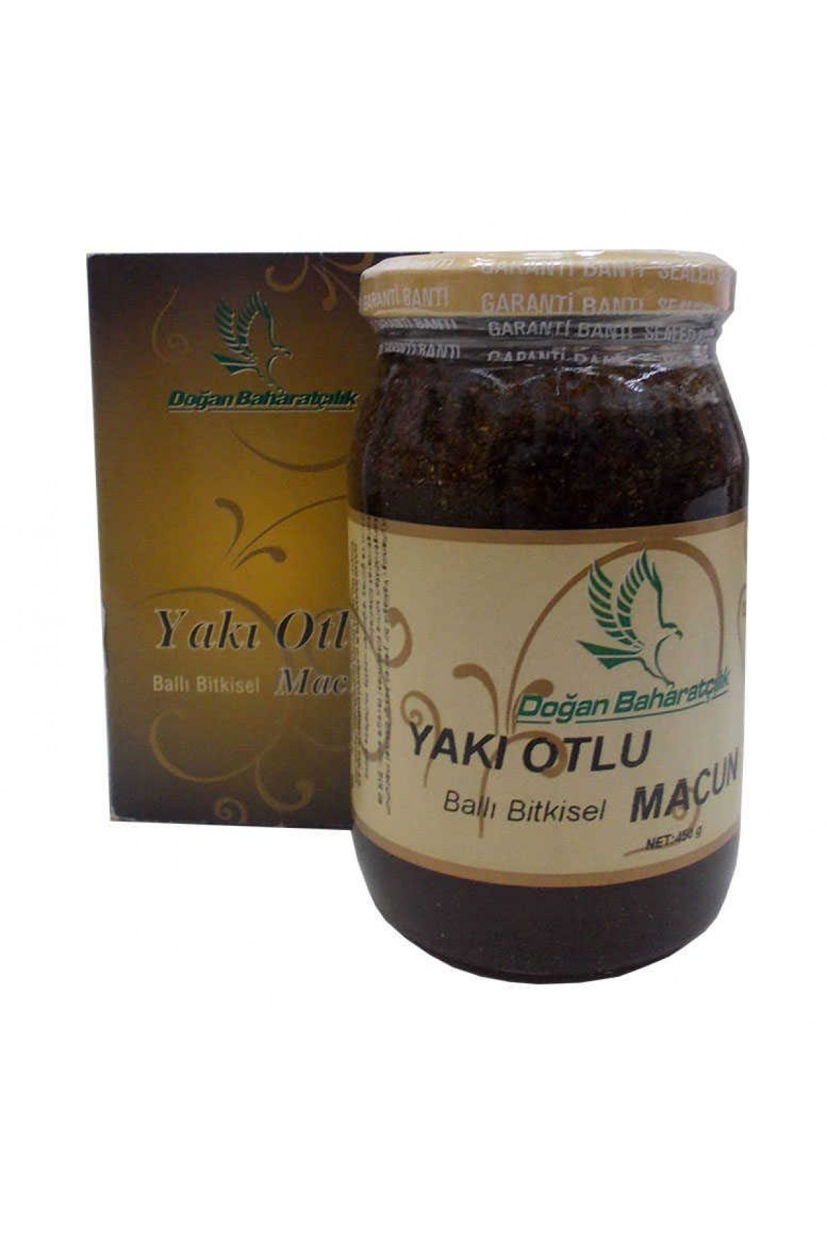 Lisinya214 Yakı Otlu Ballı Bitkisel Karışım Cam Kavanoz 450 Gr