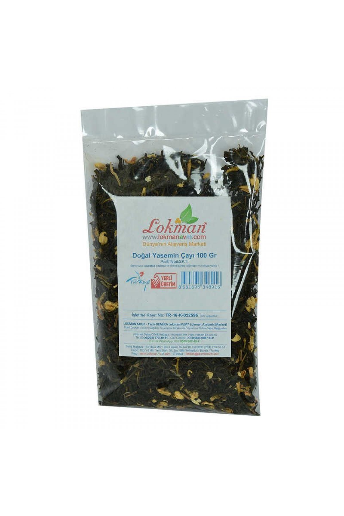 Lisinya214 Yasemin Çayı Doğal 100 Gr Paket