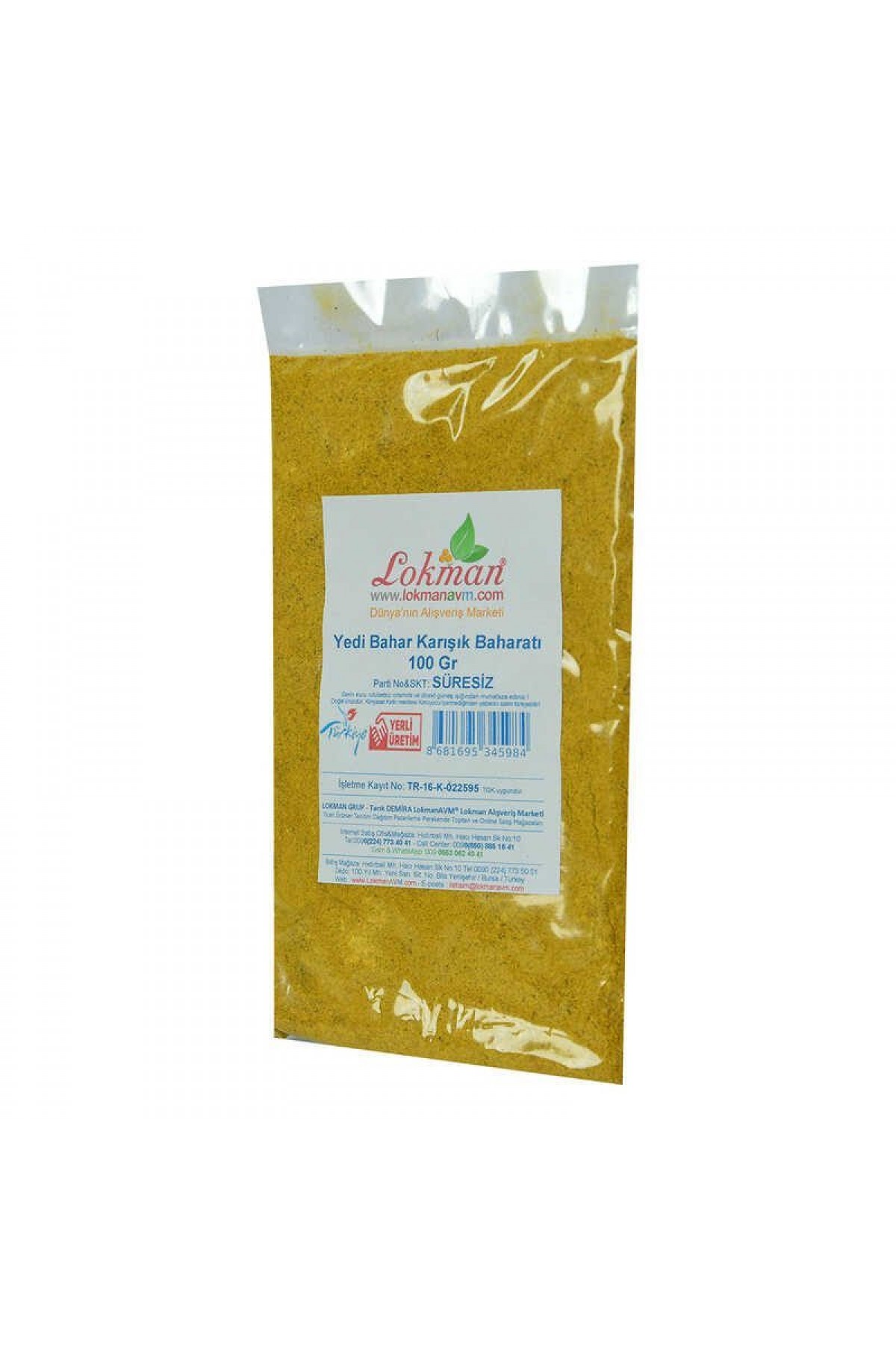 Yedi Türlü Karışık Baharat 100 Gr Paket Lisinya214 Yedi Türlü Karışık Baharat 100 Gr Paket