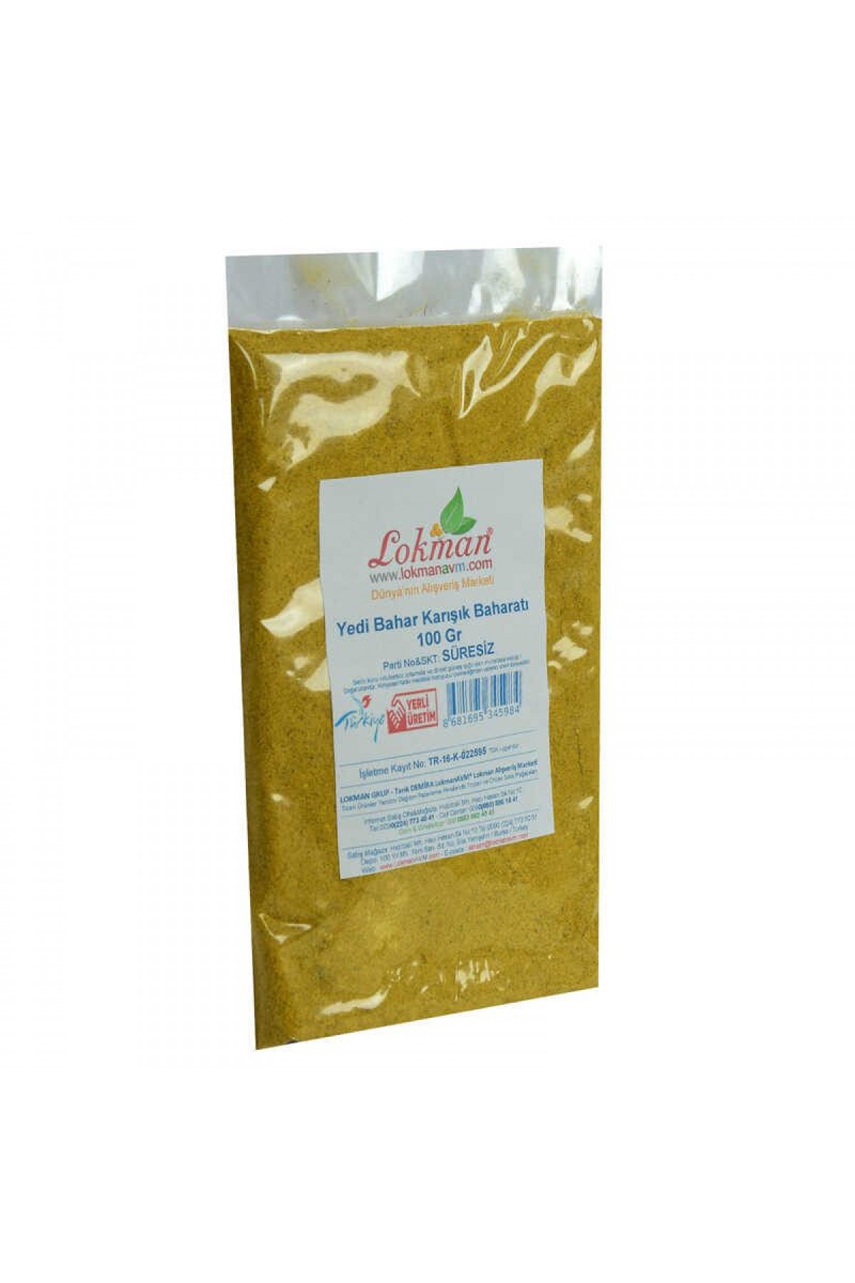 Yedi Türlü Karışık Baharat 100 Gr Paket Lisinya214 Yedi Türlü Karışık Baharat 100 Gr Paket