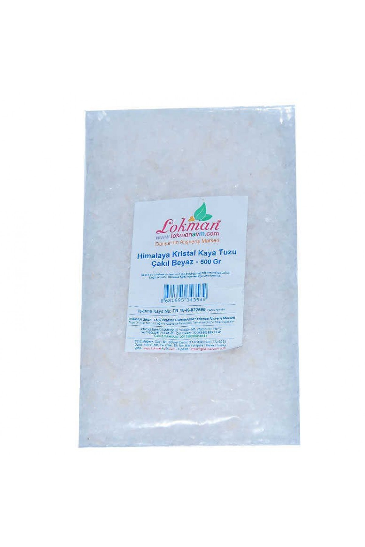 Lisinya214 Yemeklik Himalaya Kristal Kaya Tuzu Çakıl Beyaz 500 Gr