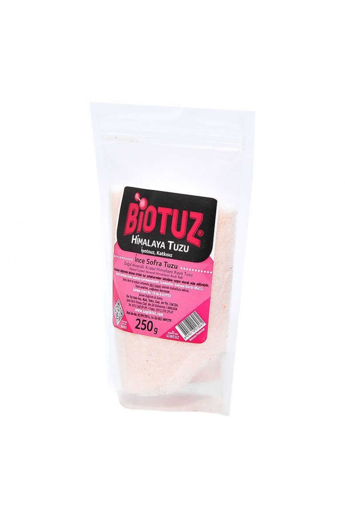 Lisinya214 Yemeklik Himalaya Kristal Öğütülmüş Kaya Tuzu Pembe 250 Gr