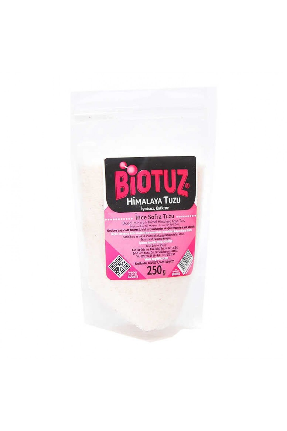 Lisinya214 Yemeklik Himalaya Kristal Öğütülmüş Kaya Tuzu Pembe 250 Gr