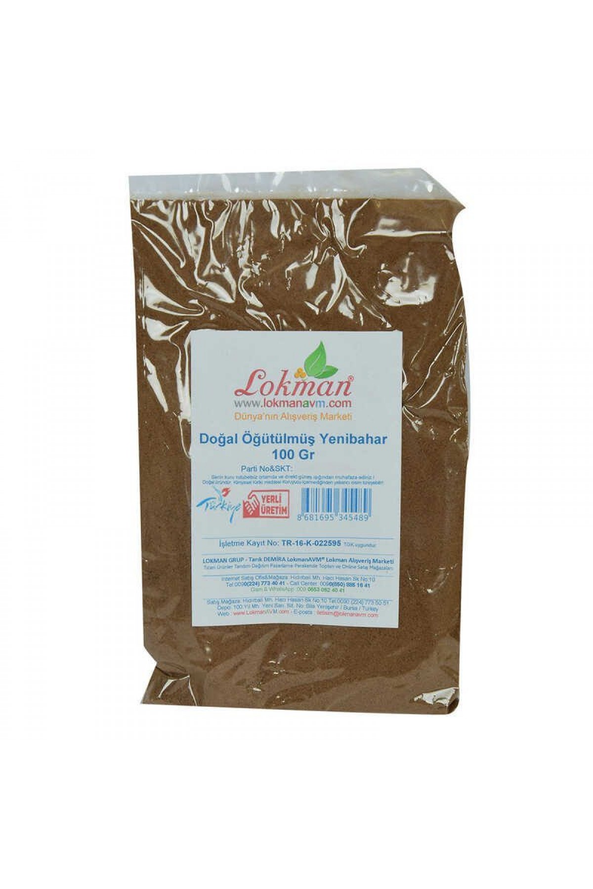 Lisinya214 Yenibahar Öğütülmüş Doğal 100 Gr Paket