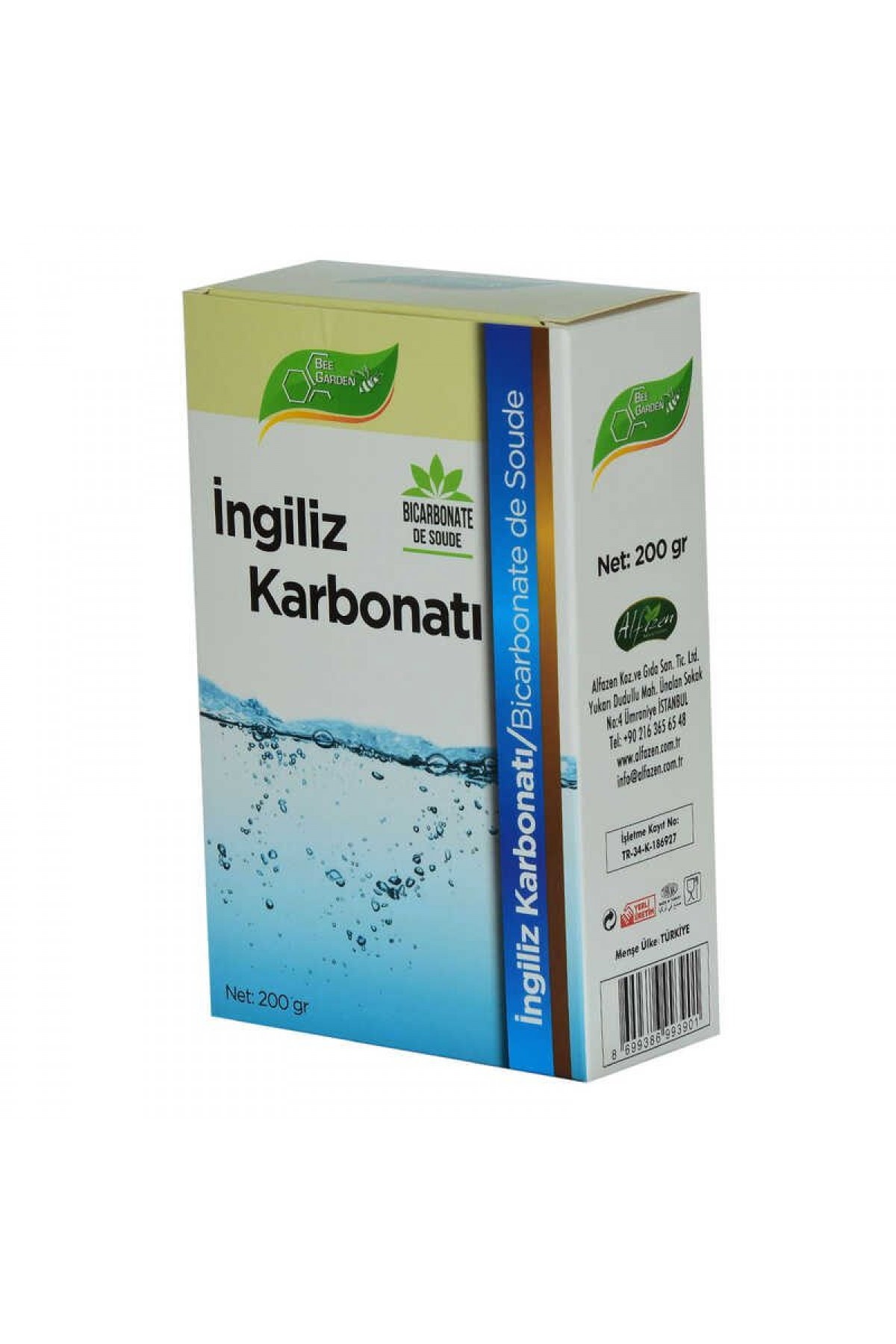 Lisinya214 Yenilebilir İngiliz Karbonatı Bicarbonate De Soude 200 Gr