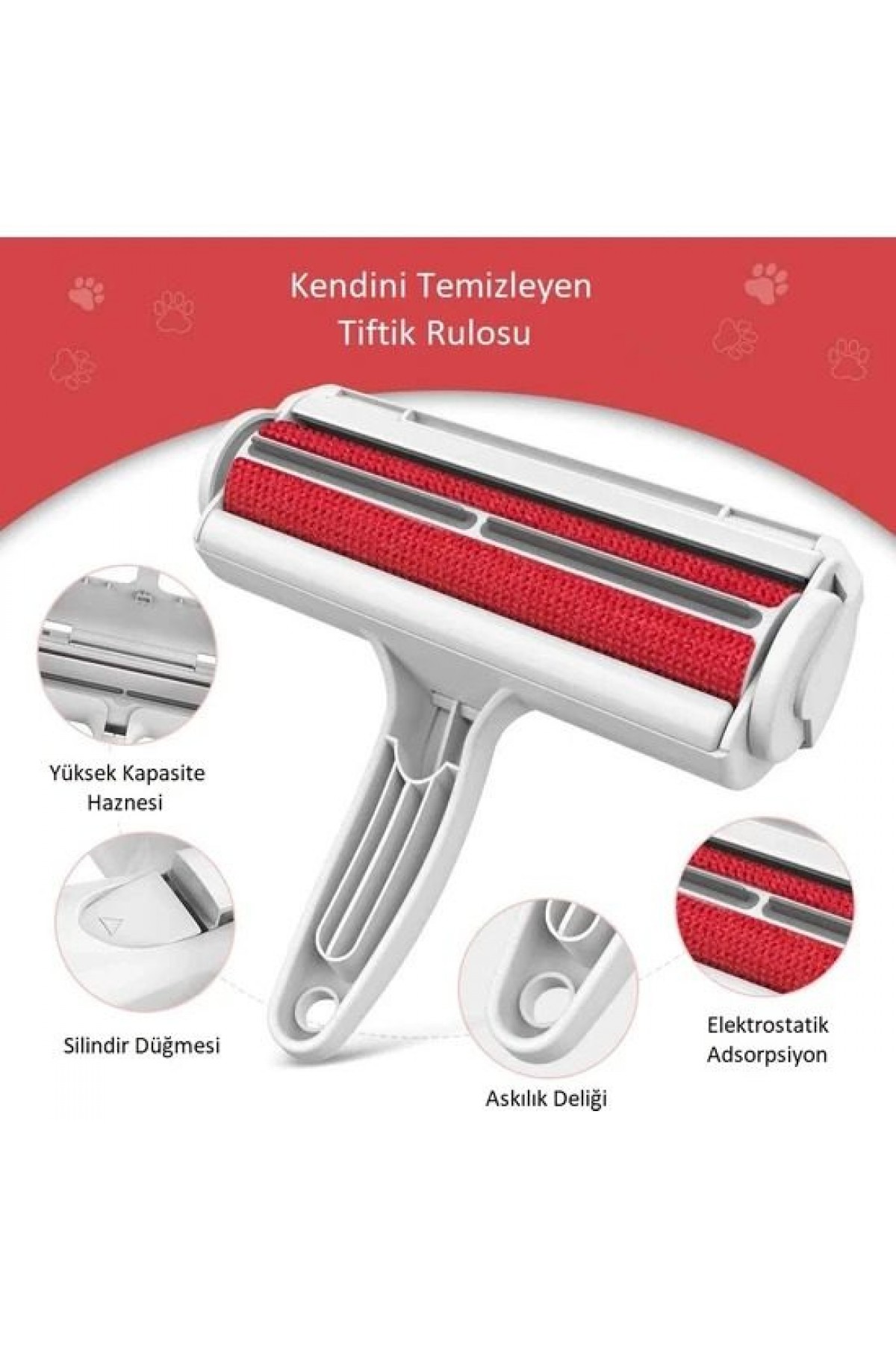 Kedi Köpek Tüy Toplayıcı Hazneli Gırgır 7-12-20 cm Lisinya205 Kedi Köpek Tüy Toplayıcı Hazneli Gırgır 7-12-20 cm