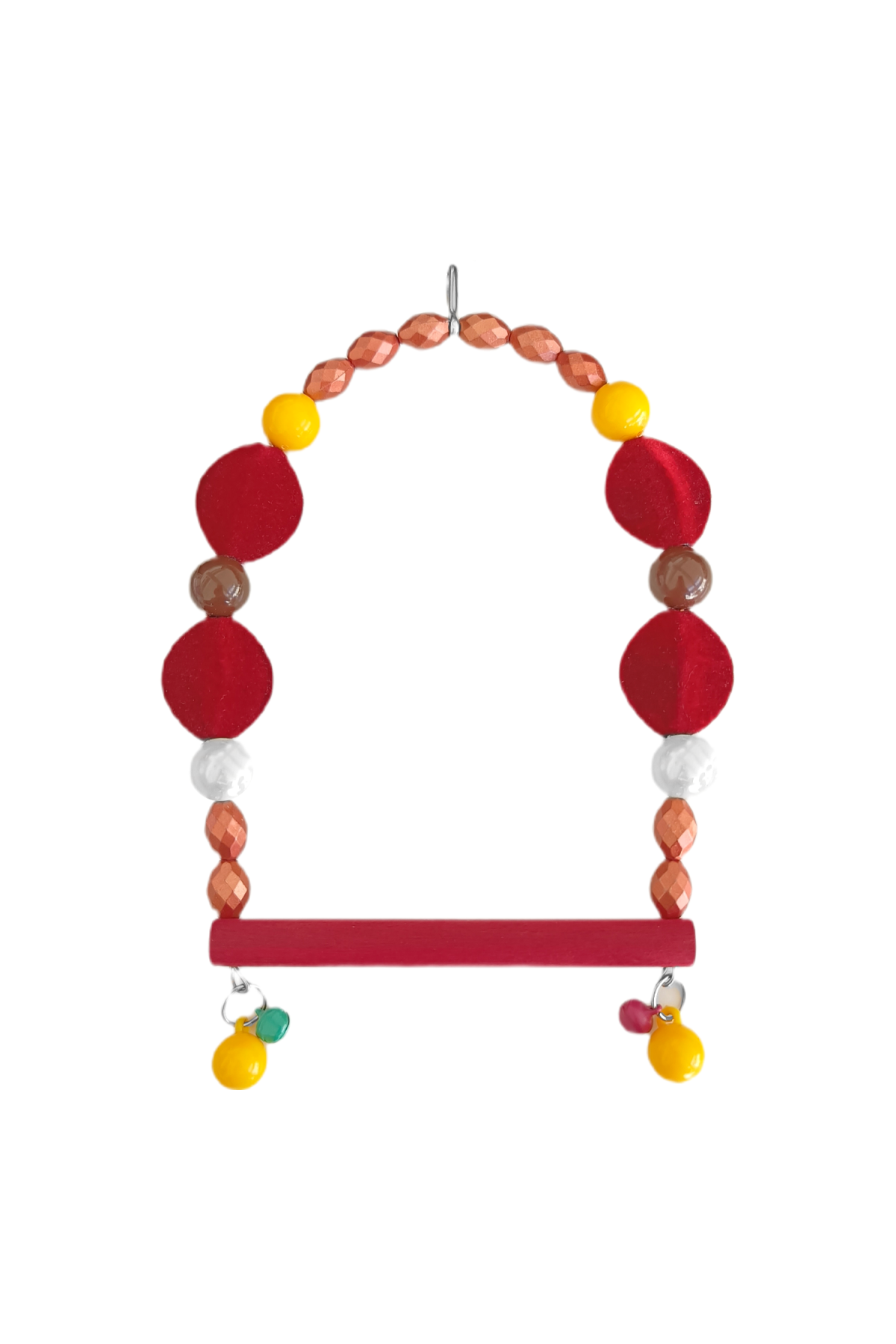 Lisinya205 Tünekli Bordo Kadife Boncuklu Kuş Salıncağı 10-16 cm Lisinya205 Tünekli Bordo Kadife Boncuklu Kuş Salıncağı 10-16 cm