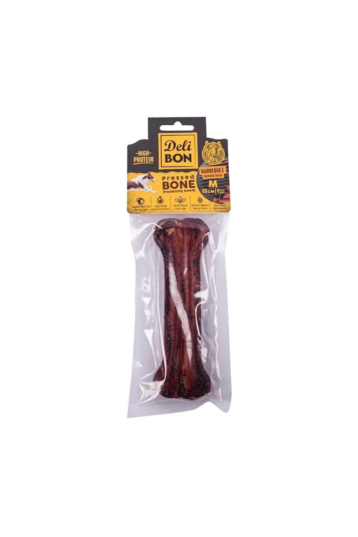 Deri Pres Kemik M Boy Barbekü 15 cm x 1 Adet Lisinya205 Deri Pres Kemik M Boy Barbekü 15 cm x 1 Adet