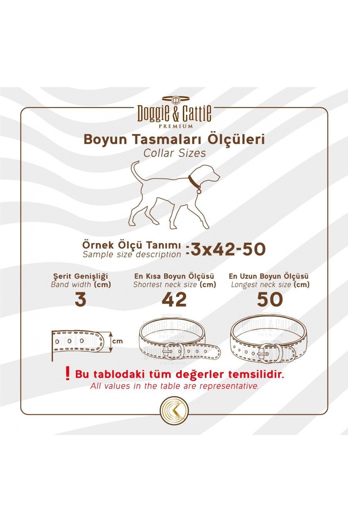 Lisinya205  Seri Dokuma Köpek Boyun Tasması 5x55-65cm Kırmızı
