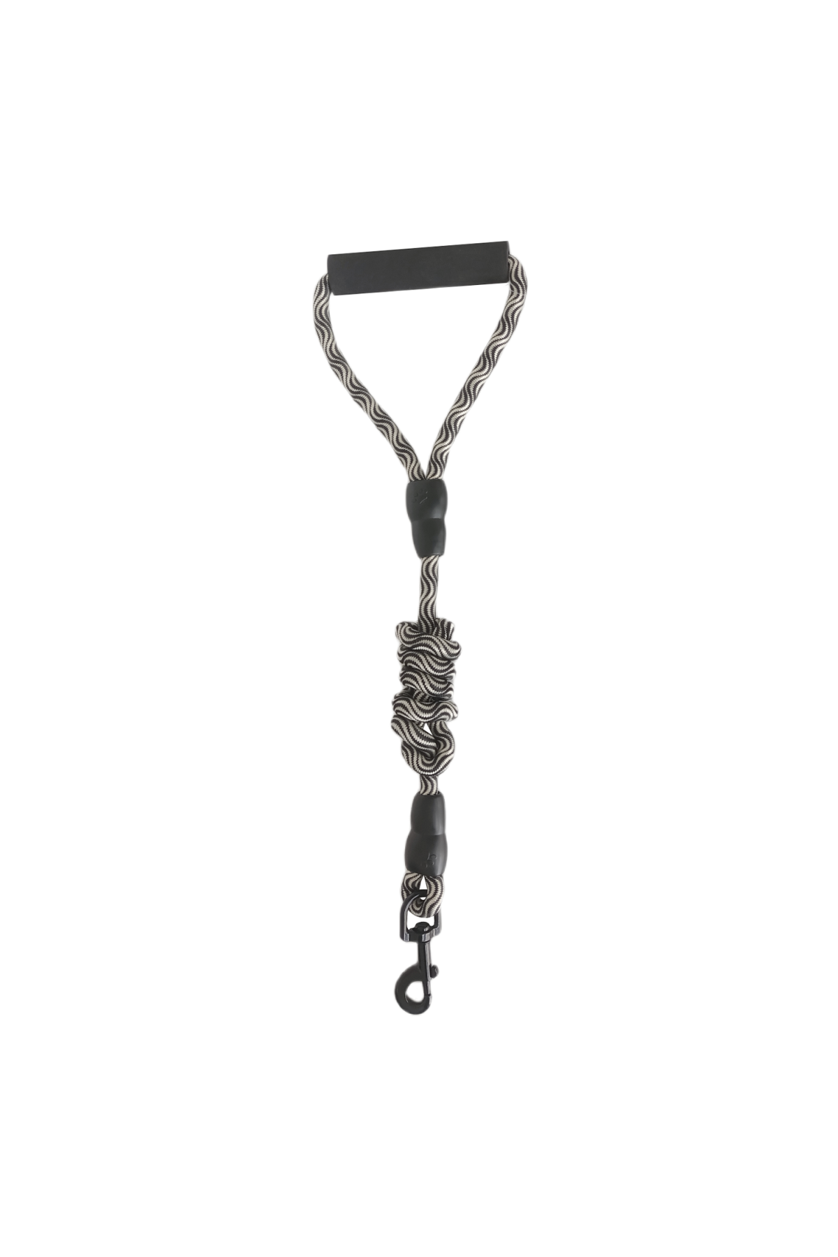 Lisinya205 Köpek Göğüs Tasma Seti Dalga Desenli 1.5 cm*35-48 cm Siyah-Beyaz