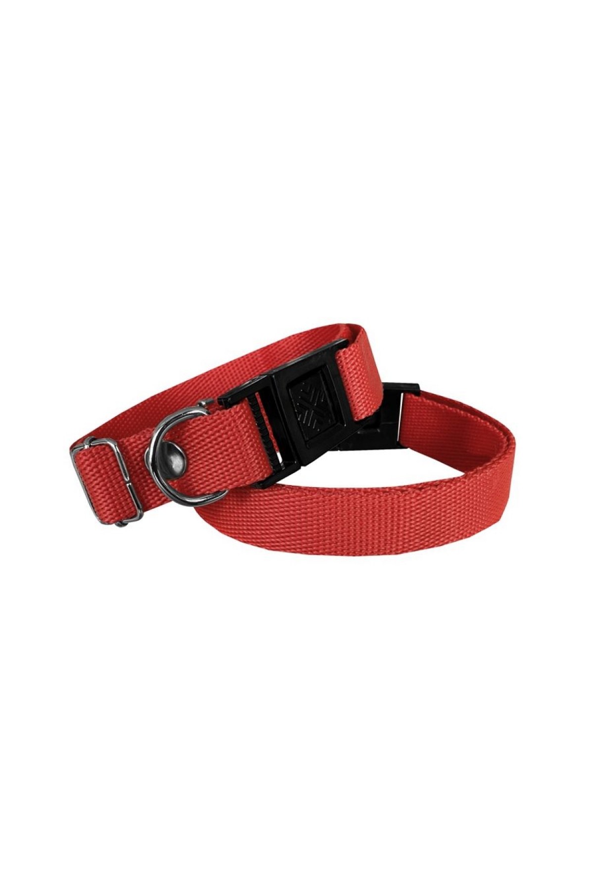 Lisinya205  Köpek Tasması Dokuma 2 cm - Min: 30 cm - Max: 50 cm Kırmızı