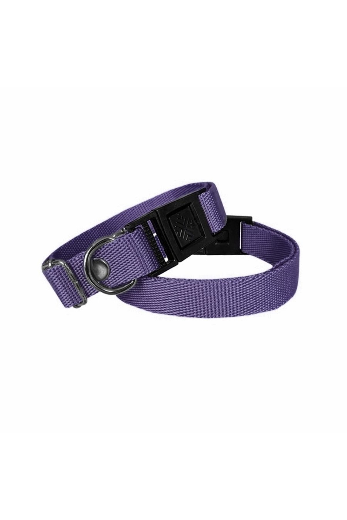 Lisinya205  Köpek Tasması Dokuma 2 cm - Min: 30 cm - Max: 50 cm Mor