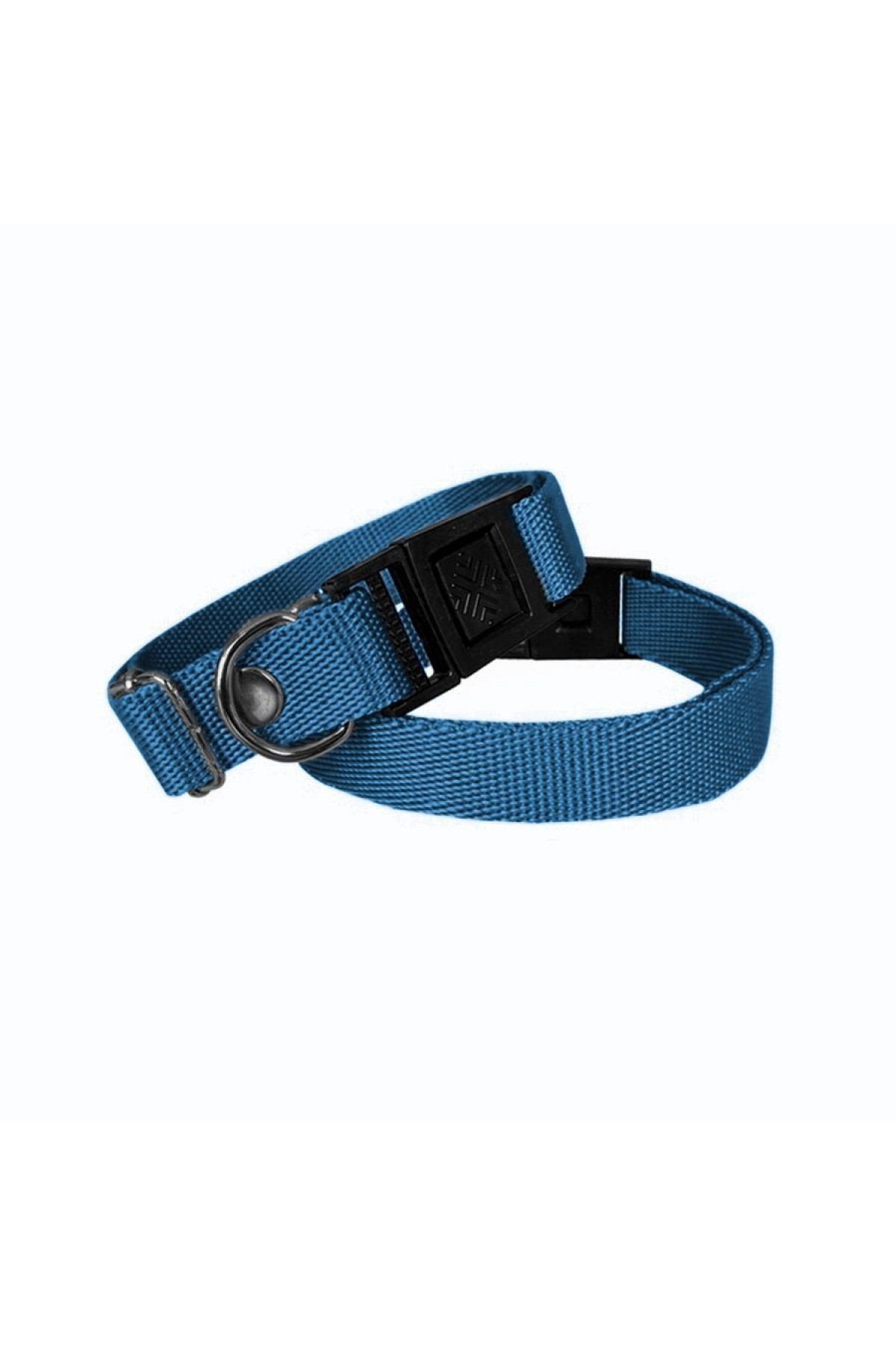 Lisinya205  Köpek Tasması Dokuma 2 cm - Min: 30 cm - Max: 50 cm Mavi