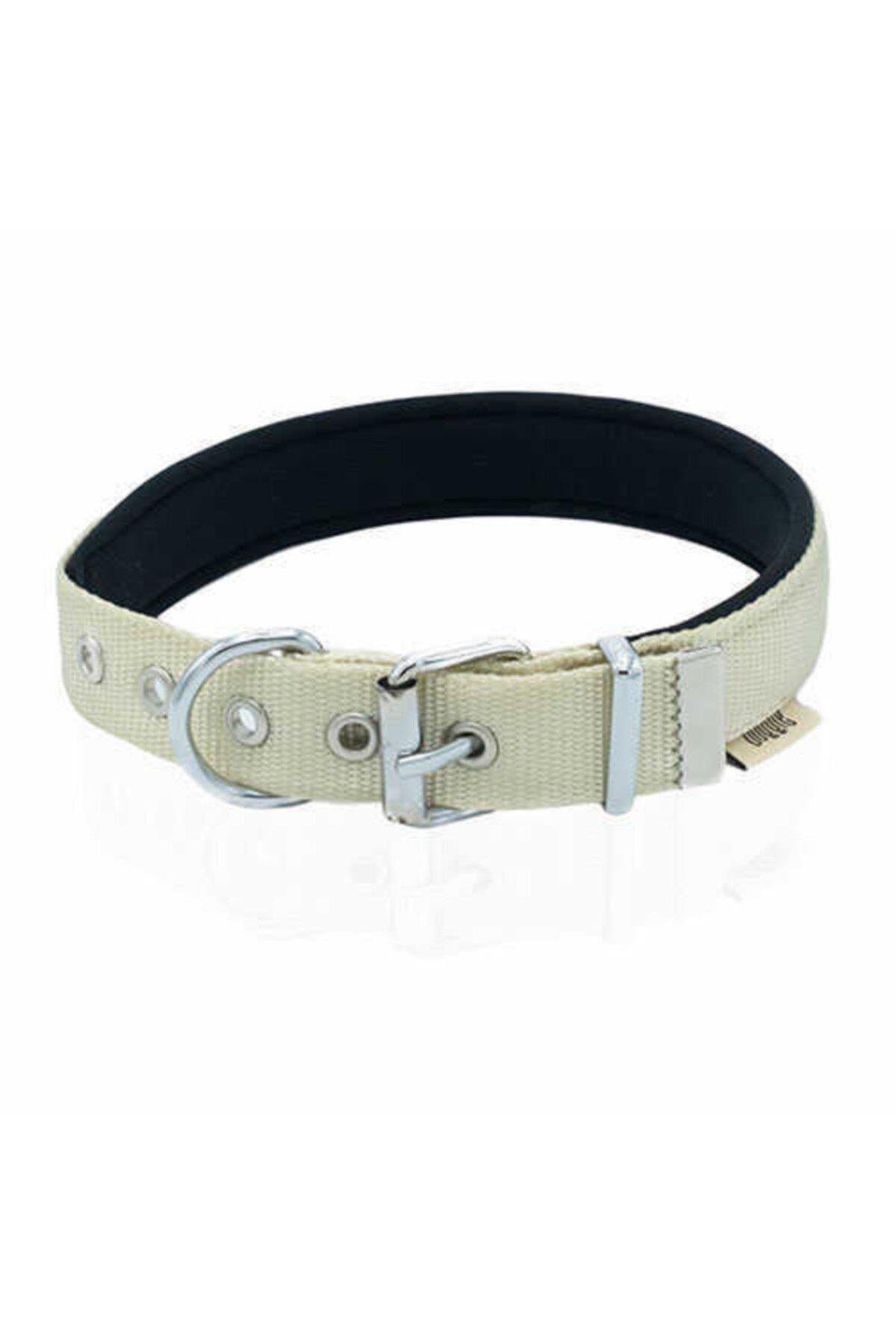 Lisinya205  Softlu Köpek Boyun Tasması 3 cm 42 cm-50 cm Haki