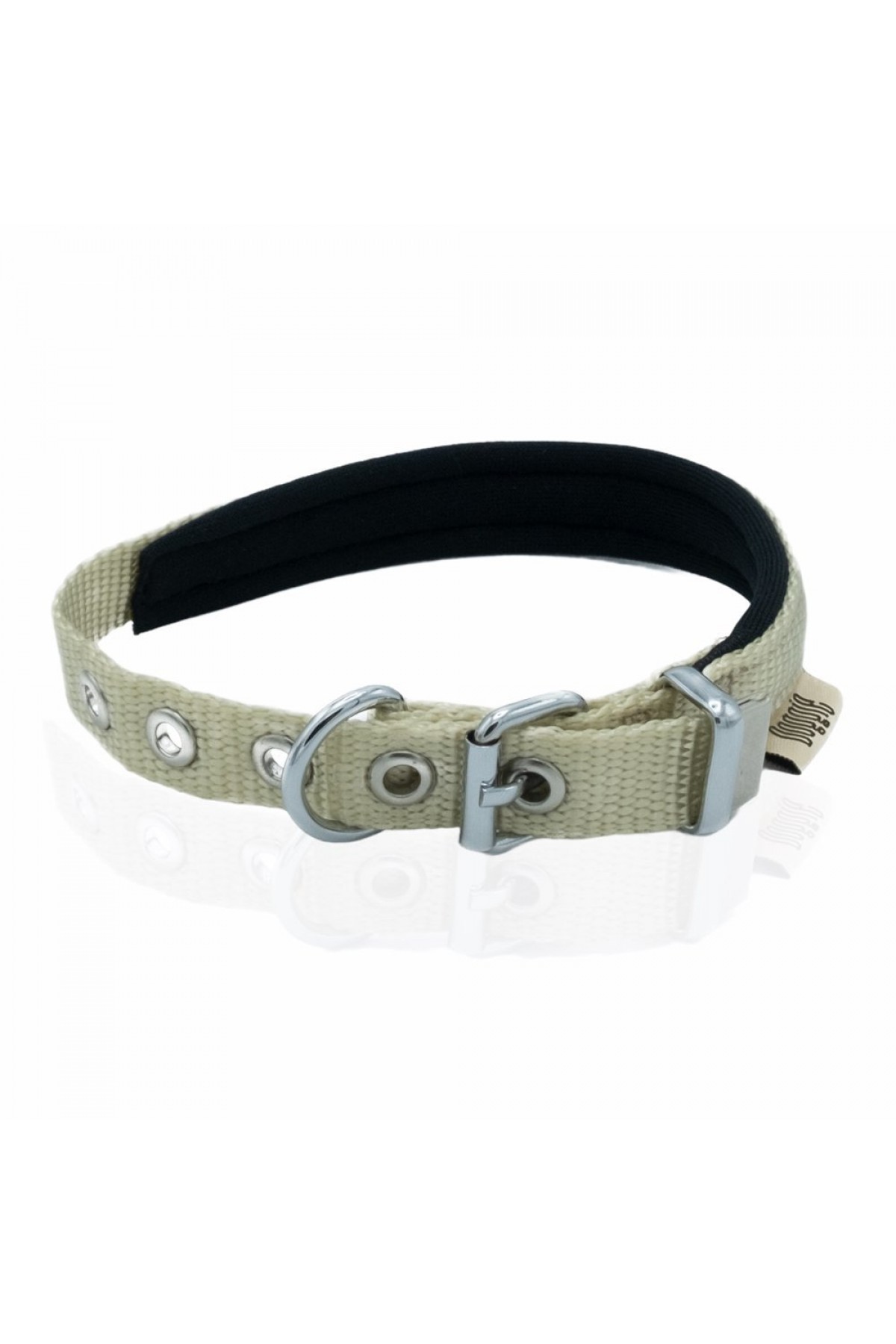 Lisinya205  Softlu Köpek Boyun Tasması 1,5 cm x 35 cm Haki