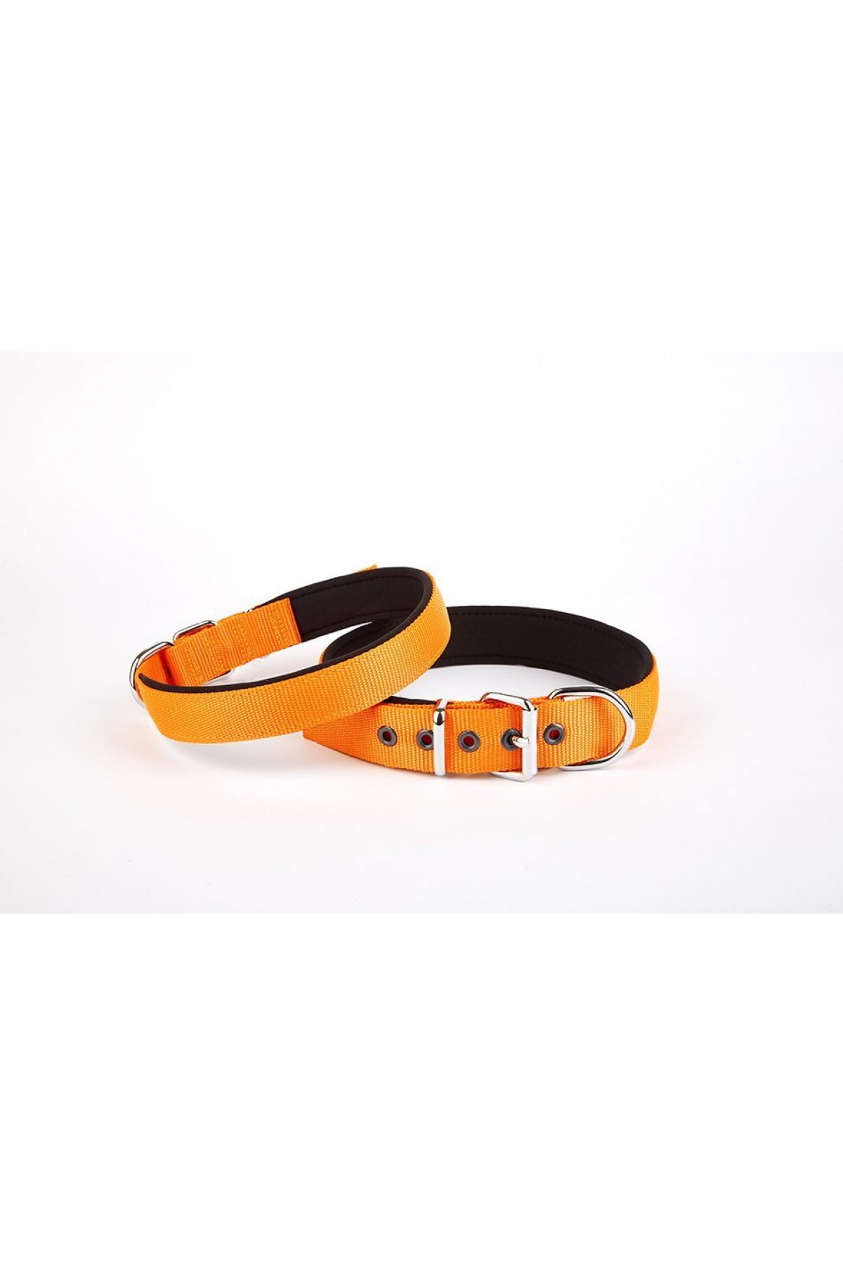 Lisinya205  Softlu Dokuma Köpek Tasması 2,5 cm x 50 cm Turuncu