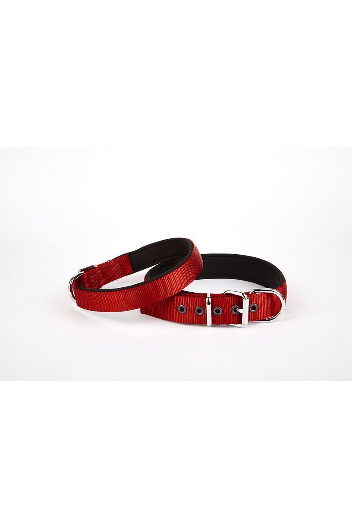 Lisinya205  Dokuma Köpek Boyun Tasması 45-52 cm Kırmızı